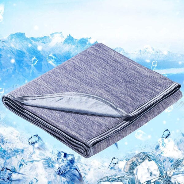 Cool Chill Cooling Lightweight Breathable Summer Blanket in Grey - Image 9